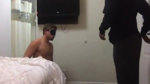 White Fag used and Humiliated by Hung Dark Skinned Strager in a Hotel