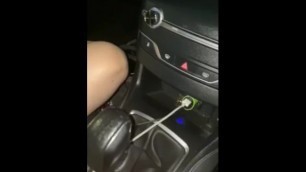 Step Mom Car Masturbation while Step Son Driving before Fucking