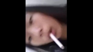 Nude Smoking Chinese High School Girl
