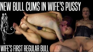 WIFE'S FIRST REGULAR BULL CUMS IN HER PUSSY FOR THE FIRST TIME