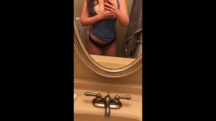 Kelli Faville Selfie Masturbating in Front of Mirror