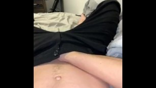 Shaved Teen Boy Fucks his Toy after Wedding