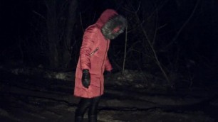 Mud Red Jacket and Uggs 1