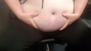 BBW Fatty Belly Play at Work