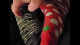 Tickling Wifes Socked Feet