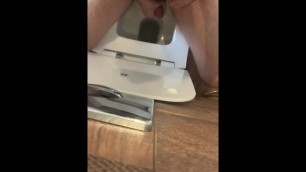 Toilet Spy Cam Masturbation