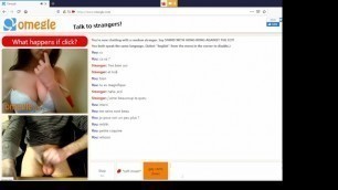 OMEGLE French Brunette Big Boobs