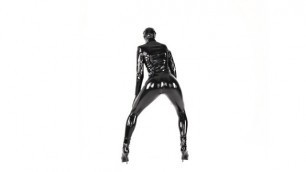 DANCING LATEX CATSUIT