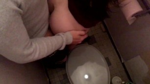 [hidden Camera] Hot Teacher Gets Fucked in High School Toilet