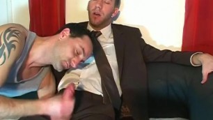 Sexy Innocent Straight Guy in a Gay Porn. Jerem Gets Sucked in Spite of him