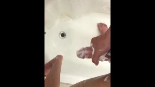 Soapy Teen Jerks off in Shower