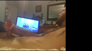 Jerking my 9 Inches to a Vid of me Fucking my Bf. Justfor.fans/zaddyandboy