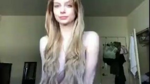 sexy 18yo stepsister shows her titties on webcam live