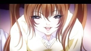 Lascive anime girl with big tits